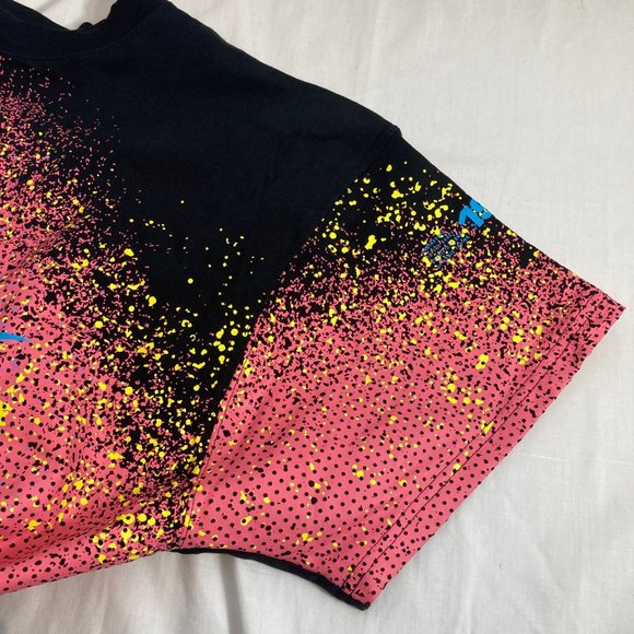 Nike Kyrie Irving T Shirt 1992 Colorful Swoosh 90s Black Colorful Pink Purple Ye - Picture 6 of 11